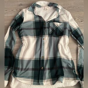 Women’s green flannel
